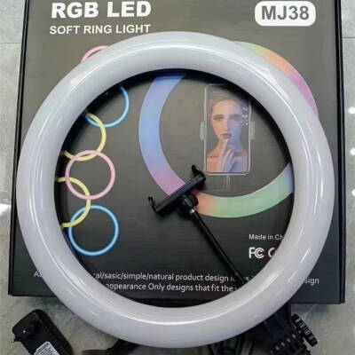 Zore MJ38 RGB 25W Ring Light Canlı Yayın 38cm USB'li ve Telefon Stand - 17