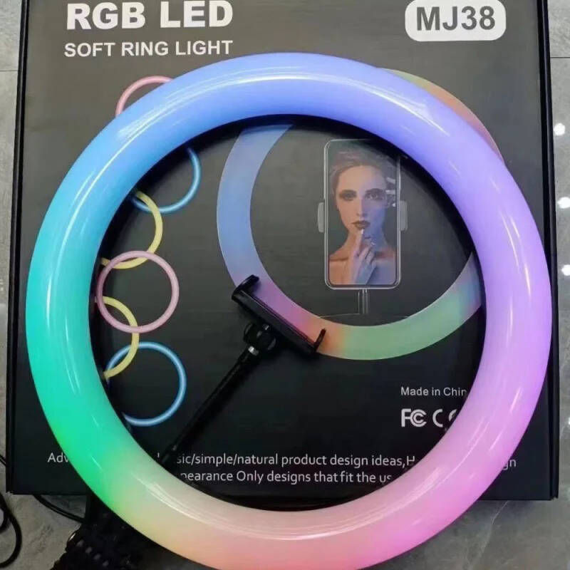 Zore MJ38 RGB 25W Ring Light Canlı Yayın 38cm USB'li ve Telefon Stand - 18