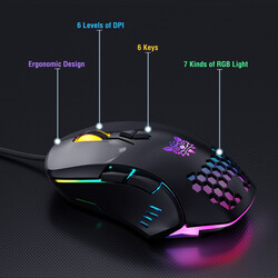Zore Onikuma G21 RGB Oyuncu Klavye Mouse Seti - 6