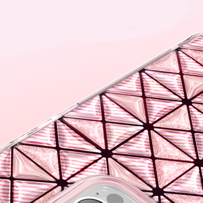 Zore Paris Kairo TPU Case for Apple iPhone 16 Pro Max – 3D Ice Block Pattern - 8