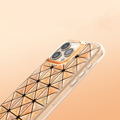 Zore Paris Kairo TPU Case for Apple iPhone 16 Pro Max – 3D Ice Block Pattern - 22