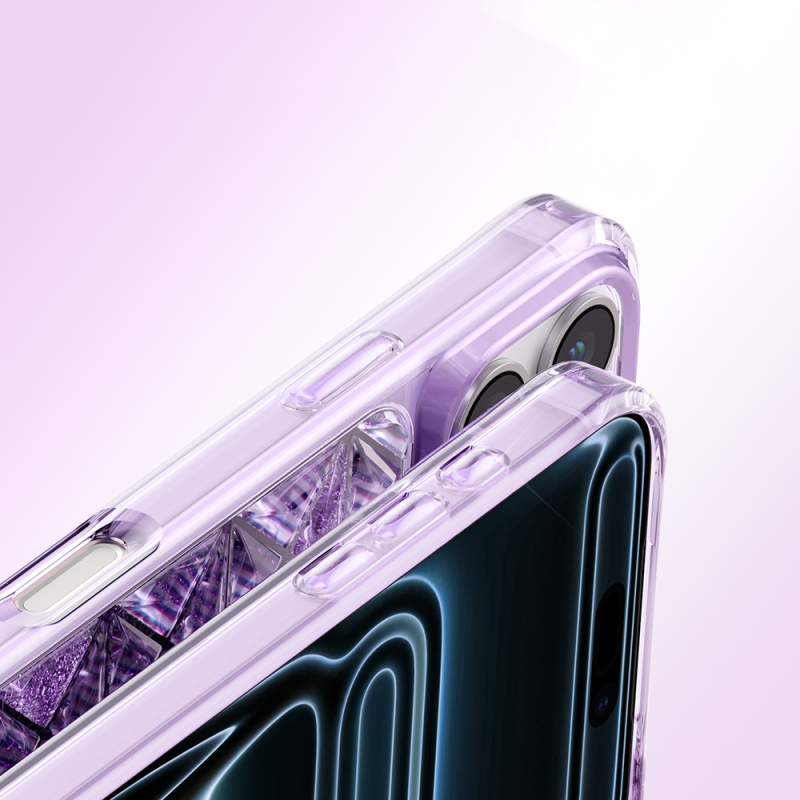 Zore Paris Kairo TPU Case for Apple iPhone 18 Pro Max – 3D Ice Block Pattern - 4