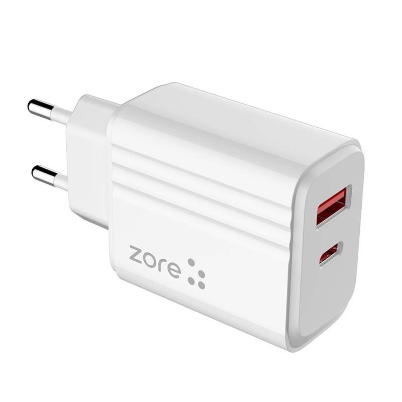 Zore Play Series PL07 Type-C to Type-C 2in1 PD Travel Charger 20W - 5