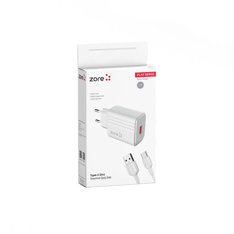 Zore Play Series PL1 Type-C 2in1 Travel Charger 12W - 8