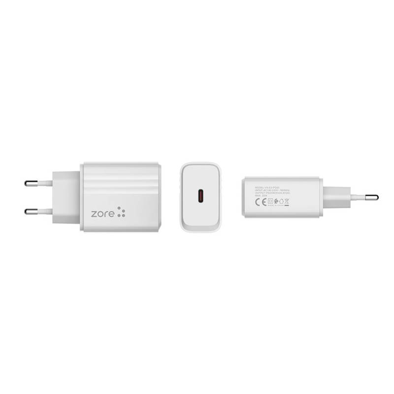 Zore Play Series PL2 Type-C to Lightning 2in1 PD Travel Charger 20W - 3