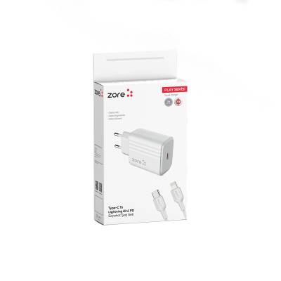 Zore Play Series PL2 Type-C to Lightning 2in1 PD Travel Charger 20W - 8