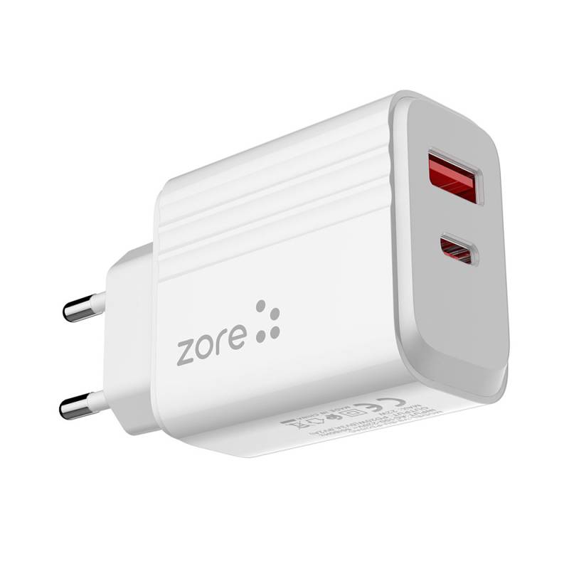 Zore Play Series PL3 Type-C 2in1 Travel Charger 20W - 5