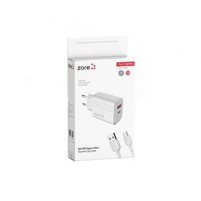 Zore Play Series PL3 Type-C 2in1 Travel Charger 20W - 7
