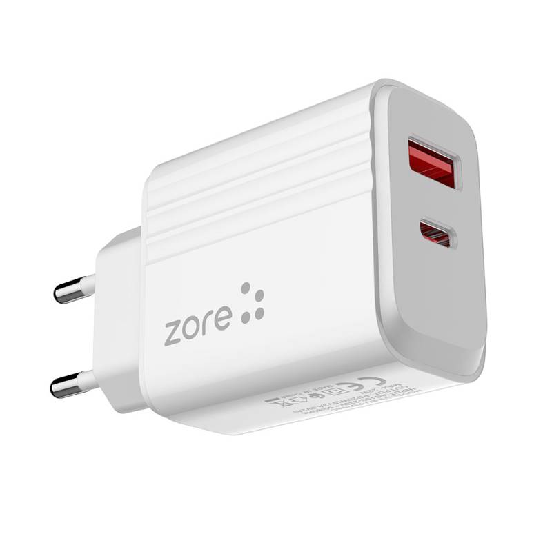 Zore Play Series PL3 Type-C to Lightning 2in1 PD Travel Charger 20W - 6