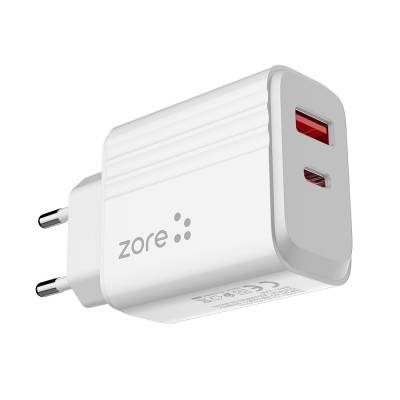 Zore Play Serisi PL05 Lightning 2in1 Seyahat Şarj Aleti 20W - 2