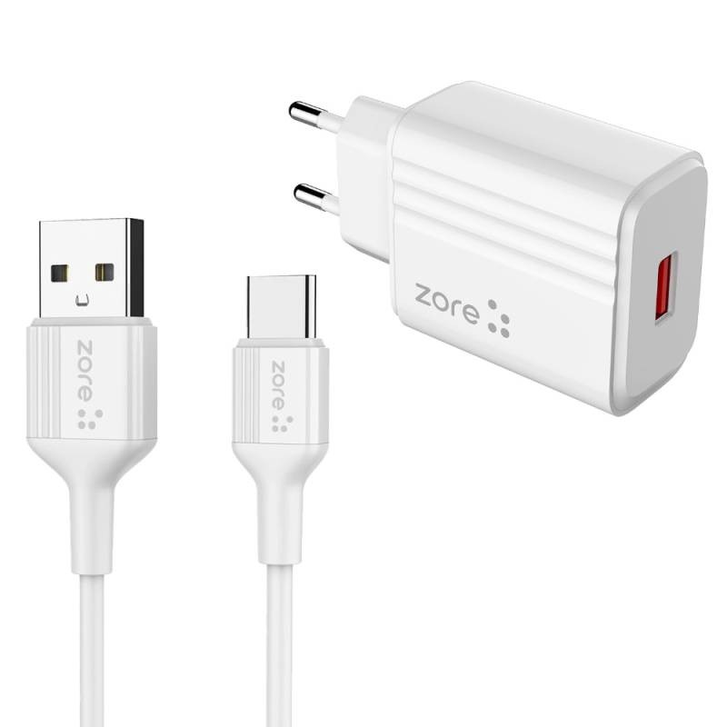 Zore Play Serisi PL1 Type-C 2in1 Seyahat Şarj Aleti 12W - 7