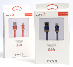 Zore Poro Lightning Usb Cable 1M - 2