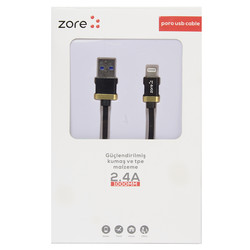 Zore Poro Lightning Usb Cable 1M - 12