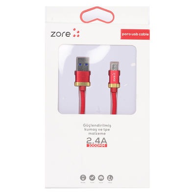 Zore Poro Micro Usb Cable 1M - 10