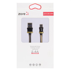 Zore Poro Type-C Usb Kablo 1M - 10