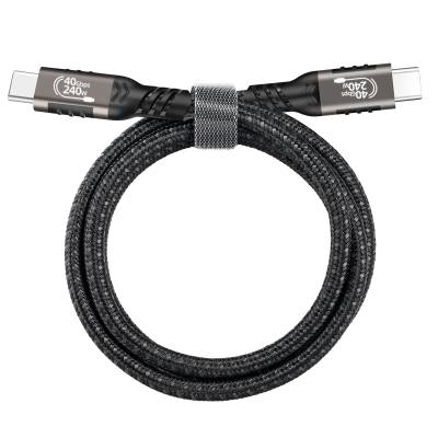Zore QG01 Type-C to Type-C USB4 PD Data Cable 240W 40Gbps 8K@60Hz 0.2 Meter - 8