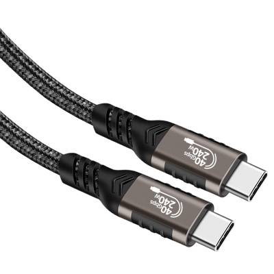 Zore QG01 Type-C to Type-C USB4 PD Data Cable 240W 40Gbps 8K@60Hz 1 Meter - 4