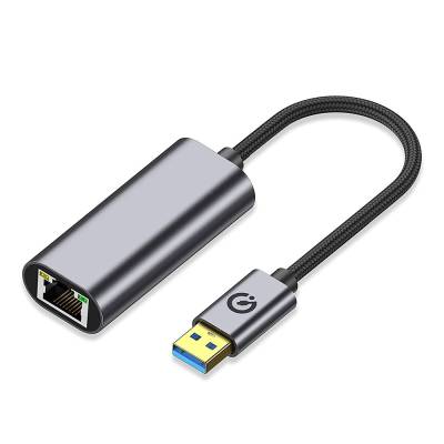 Zore QG03 USB-A to RJ45 USB3.0 Ethernet Converter Cable 1000Mbps 22cm - 1