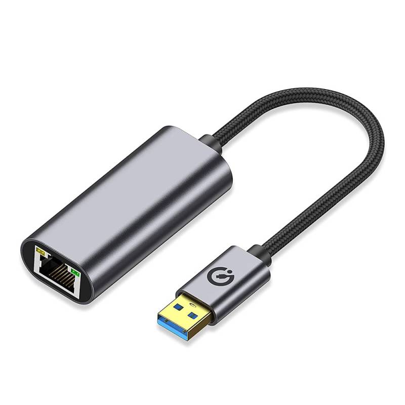 Zore QG03 USB-A to RJ45 USB3.0 Ethernet Dönüştürücü Kablo 1000Mbps 22cm - 1