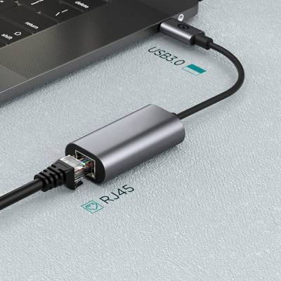 Zore QG03 USB-A to RJ45 USB3.0 Ethernet Dönüştürücü Kablo 1000Mbps 22cm - 4