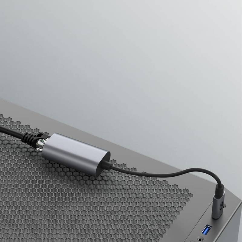Zore QG03 USB-A to RJ45 USB3.0 Ethernet Dönüştürücü Kablo 1000Mbps 22cm - 5