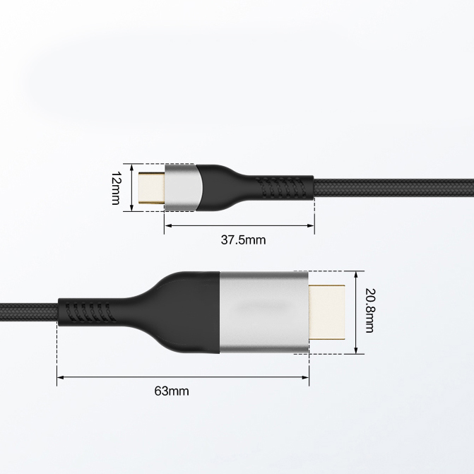 Zore QG06 8K 60 Hz Görüntü Kalitesi Type-C to HDMI Kablo 1.8M - 3