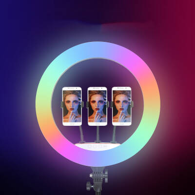 Zore RGB Light 56cm Işıklı Telefon Tutucu Ring Light - 4