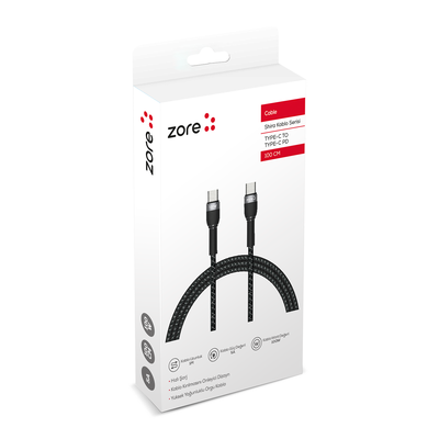 Zore Shira Series Type-c to Type-c PD Cable 30 Cm - 4