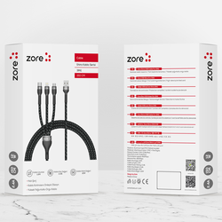 ​Zore Shira Series 3 in 1 USB Cable 150cm - 2