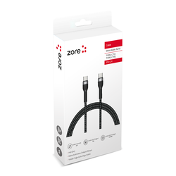 Zore Shira Serisi Type-C to Type-C PD Kablo 30cm - 4