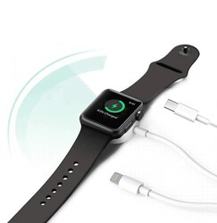 Zore Smart Watch 3 in 1 Lightning-Type-C-Wireless USB Charging Cable - 2