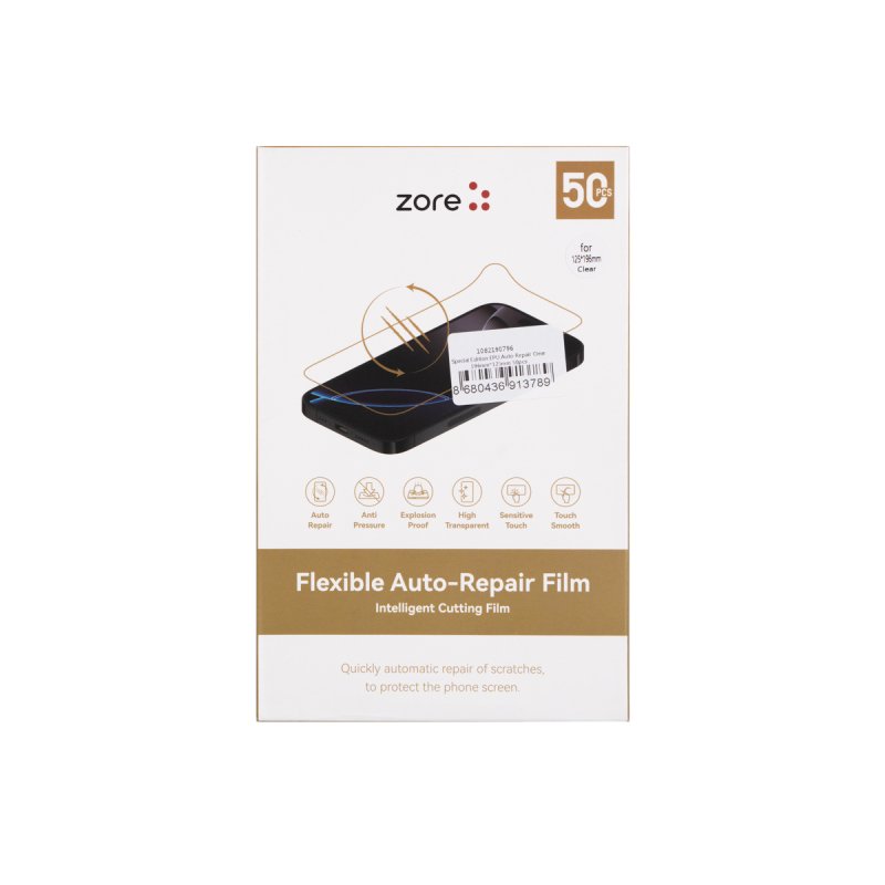 Zore Special Edition EPU Auto-Repair Clear Ekran Koruyucu 196mmx125mm 50 Adet - 1