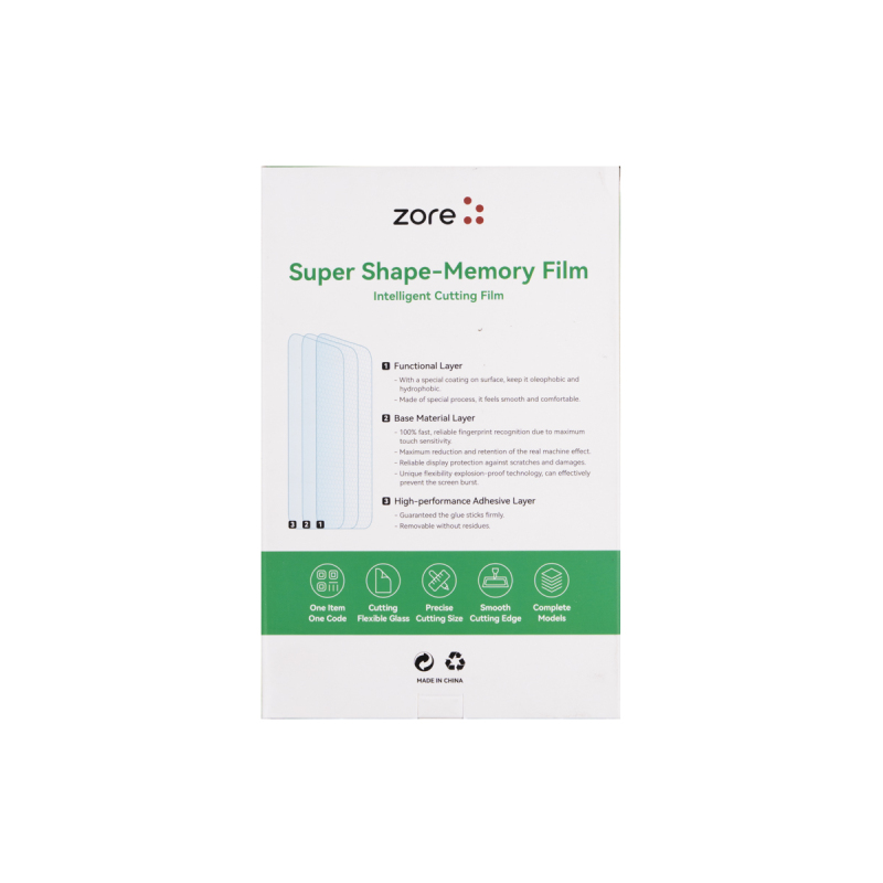 Zore Special Edition PVC Good One Clear Screen Protector 196mm x 125mm 50 Pieces - 3