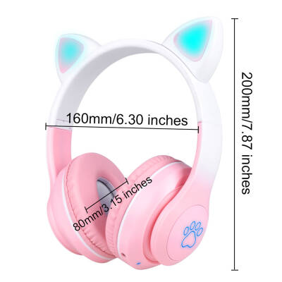 Zore STN-28 Pro Cat Ear Design RGB Light Bluetooth Headset - 6