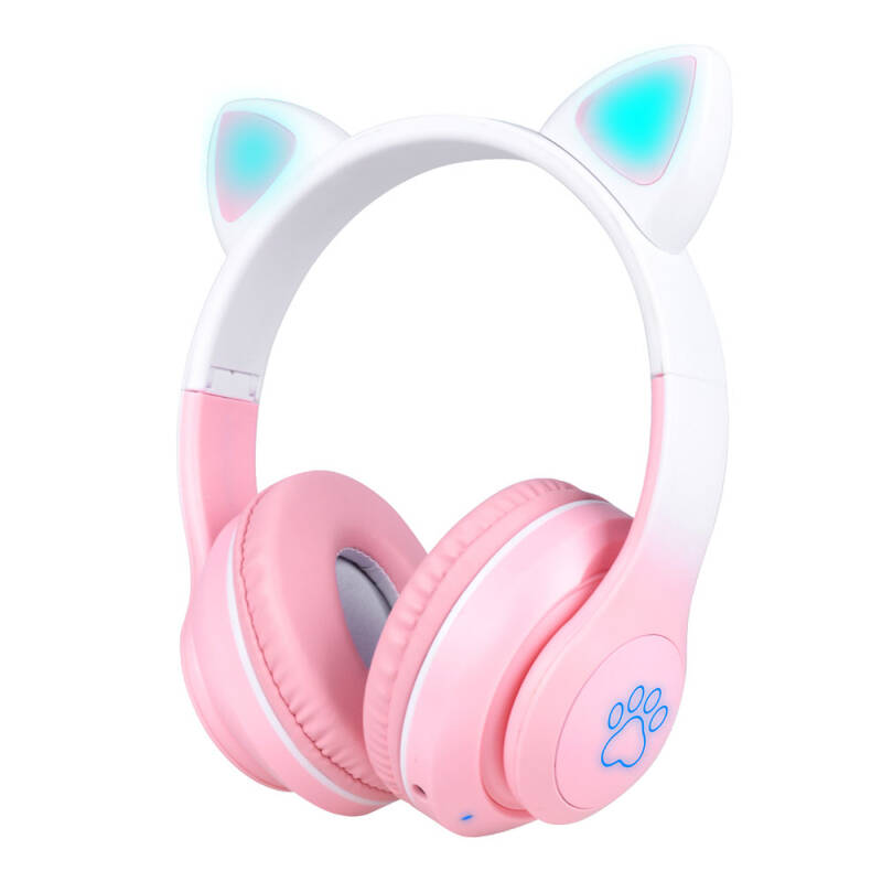 Zore STN-28 Pro Cat Ear Design RGB Light Bluetooth Headset - 4