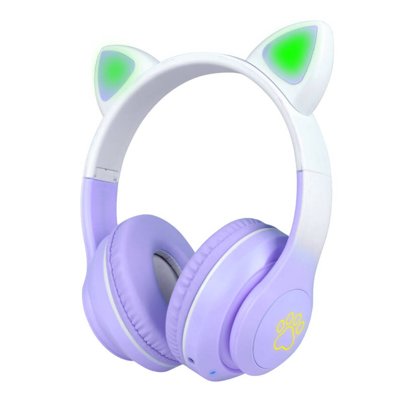 Zore STN-28 Pro Cat Ear Design RGB Light Bluetooth Headset - 5