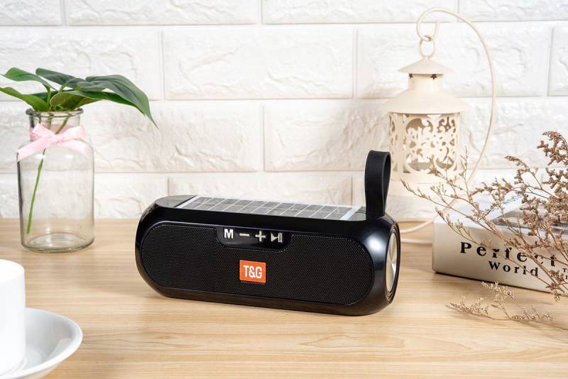 Zore TG182 Solar Powered Bluetooth Speaker with FM Radio Feature AUX USB Card Reader Port Speaker - 5