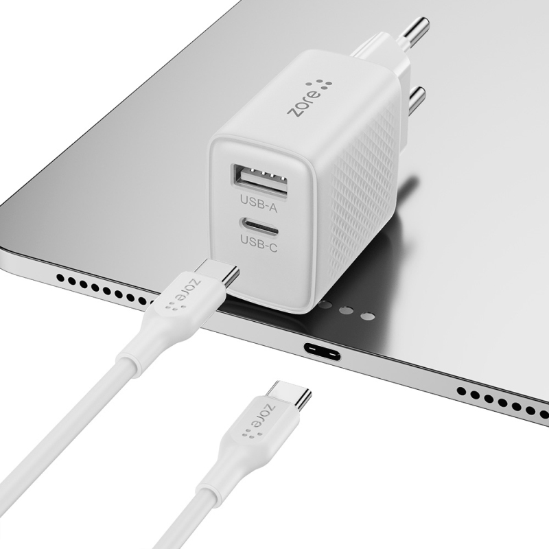 Zore Titan Series ZT05 Type-C to Type-C 20W Travel Charger Kit 1M - 5