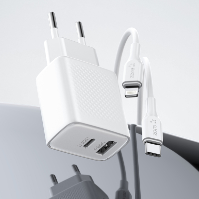 Zore Titan Series ZT06 Type-C to Lightning 20W Travel Charger Kit 1M - 2
