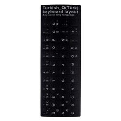 Zore Türkçe Karakter Klavye Tuş Koruyucu Sticker - 3