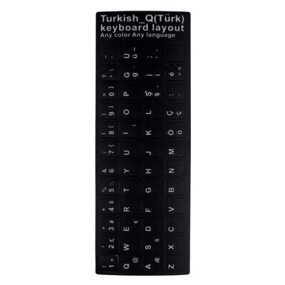 Zore Turkish Character Keycap Protector Sticker - 3