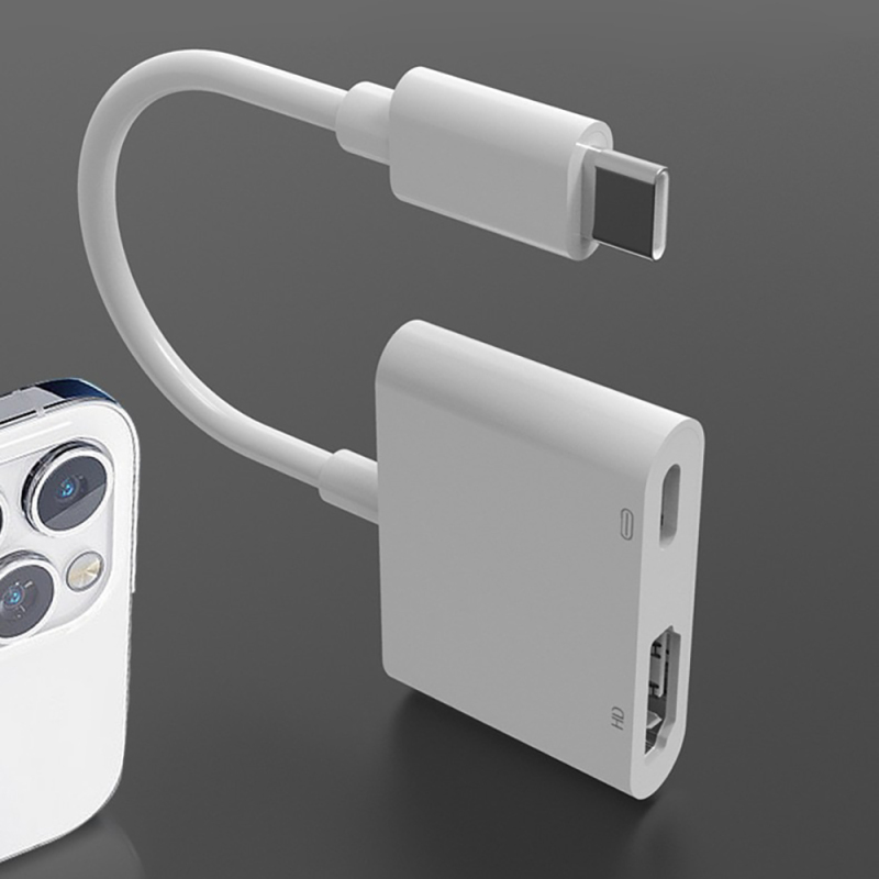 Zore Type-C to Type-C PD100W + HDMI 4K@30Hz 2in1 Adapter - 10