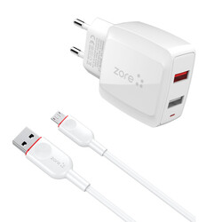 Zore Vest Series V2 Micro 2 in 1 Charger Set - 8