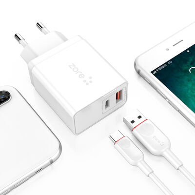 ​Zore XMac Series ZR-X2 Type-C 2 in 1 Charger Set - 7