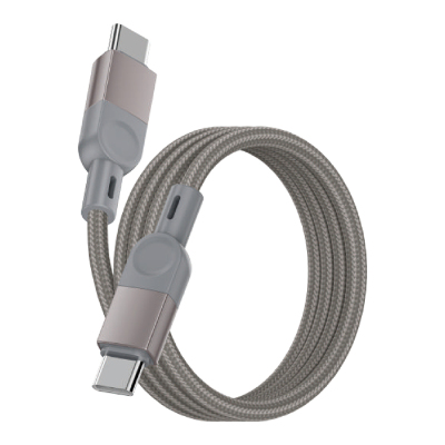 Zore ZR-44 Type-C to Type-C PD 100W Örgü Tasarımlı Hızlı Şarj Özellikli Data ve Şarj Kablosu 1M - 1