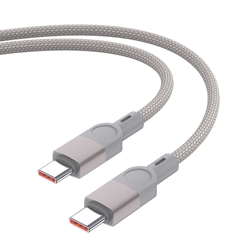Zore ZR-44 Type-C to Type-C PD 100W Örgü Tasarımlı Hızlı Şarj Özellikli Data ve Şarj Kablosu 1M - 3