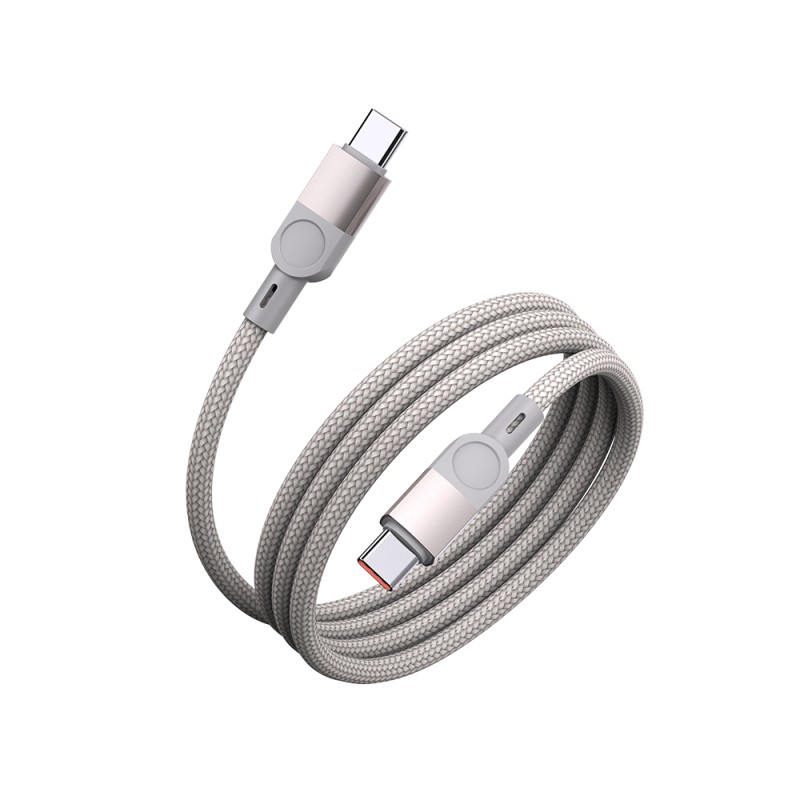 Zore ZR-44 Type-C to Type-C PD 100W Örgü Tasarımlı Hızlı Şarj Özellikli Data ve Şarj Kablosu 1M - 5