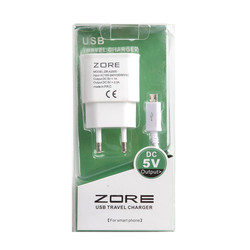 Zore ZR-A2000 2 USB Micro Home Charger Set - 1