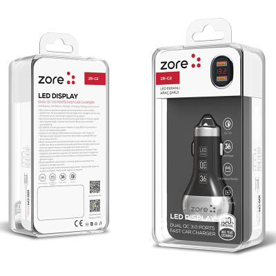 Zore ZR-CDualghtning 2 in 1 Car Charger Set - 1