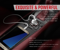 Zore ZR-C304Q Ligthing Car Charger Set - 5